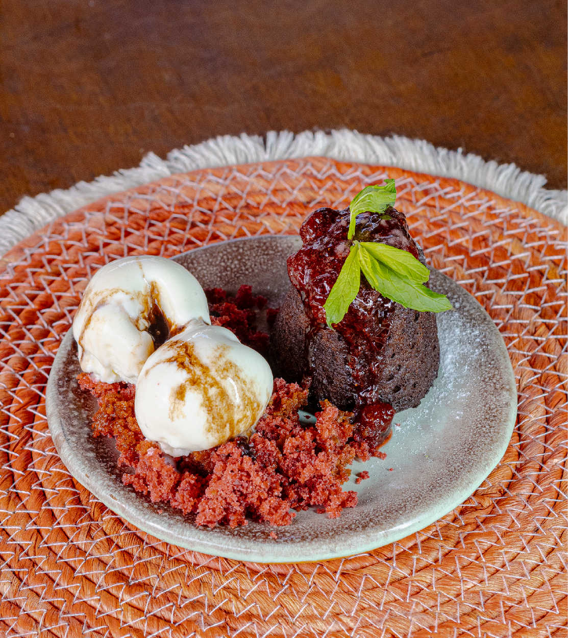 Volcán de chocolate